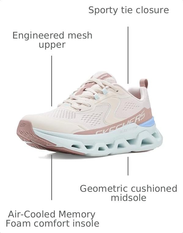 Image of Skechers Women's Glide-Step Altus Fast Lane | Slip-Ins, Engineered mesh upper sneaker, Glide-Step geometric midsole, Machine washable, Air-Cooled Memory Foam Insole