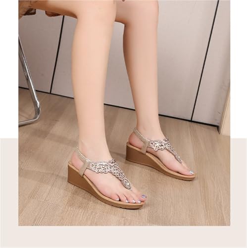 Summer Women Wedge Gladiator Sandals Flip Flop Shoes Women Casual Beach Sandals3