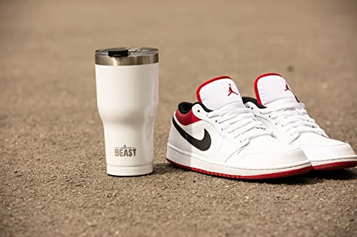 Image of Beast 20oz Insulated Reusable Tumbler - BPA Free Stainless Steel Coffee Cup with Lid, 2 Straws, Brush & Gift Box (