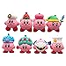 XieLind Kirby Kirby Lot de 8 figurines Kirby's Dream Land Nosechara Kirby - Jeu d'anime - Modèle de voiture - Décoration de gâteau - Cadeau