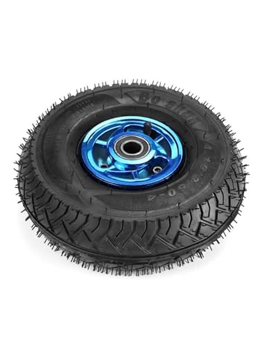 DFLPBHAV 1 Pc 8 Inch Caster Rubber 2.50-4 Plastic Steel Infl...