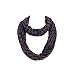 Premium Circle Wave 2 Tone Infinity Loop Scarf, Purple