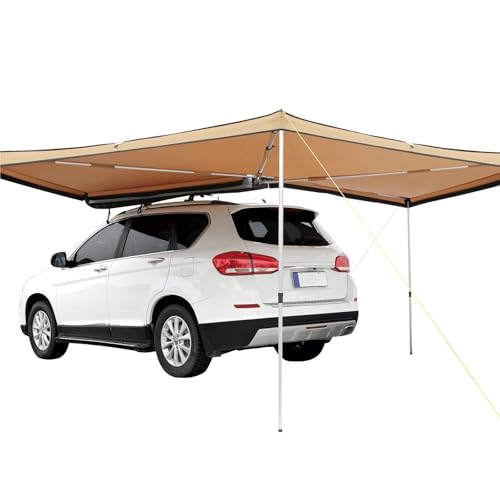ATUMY Cocheras Toldo retráctil para vehículo, Altura Ajustable, toldo Lateral para Coche, toldo Impermeable para camión, SUV, Furgoneta y Coche. Carpa de Garaje
