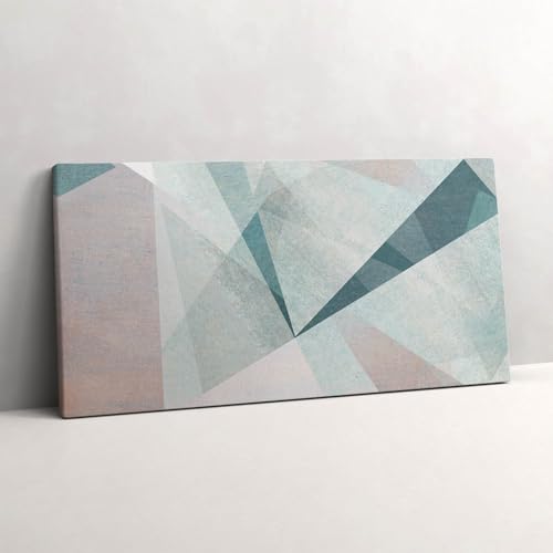 Image sur toile 120x60cm pour habiller un mur vide avec des triangles abstraits