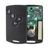Clé Carte Compatible pour Renault Clio 4 (2012-2020) et Captur (2013-2020) - Aftermarket Vierge Complète à Programmer - 4 Boutons - Circuit Pile et Lame Inclus