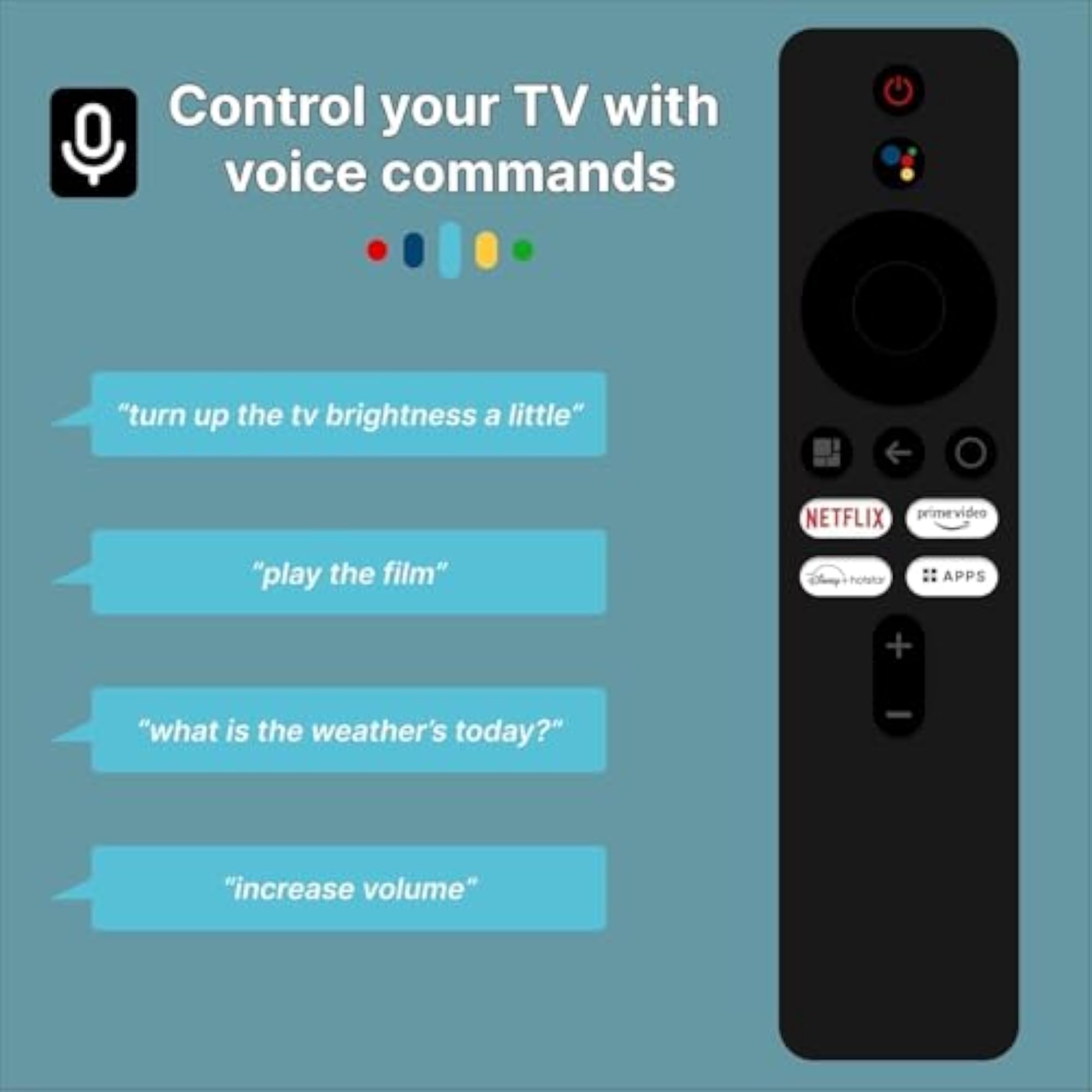 Compatible Mi Smart TV Remote Control with Voice Command