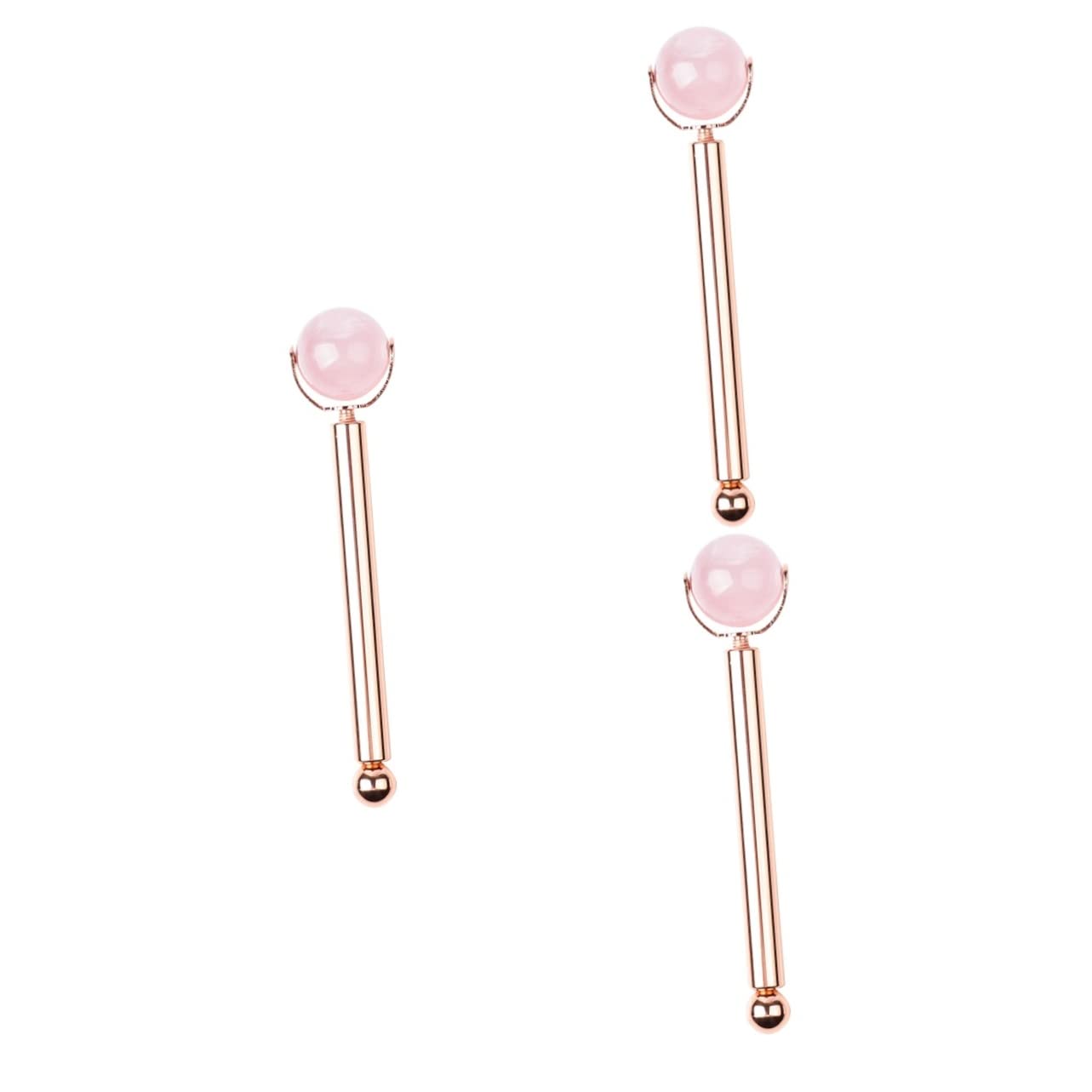 FOMIYES Lot De 3 Rouleaux De Jade Pour Soins De La Peau Pour Les Poches Et Les Rouleau Léger Pour Le Visage Pour Un Usage Quotidien