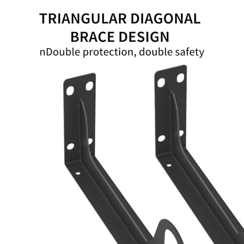Support de barre de placard métallique pour fixer une tringle de penderie lourde