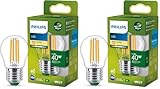 Philips LED Classic ultraeffiziente E27 Lampe in Tropfenform (40 W), LED Lampe mit warmweißem...
