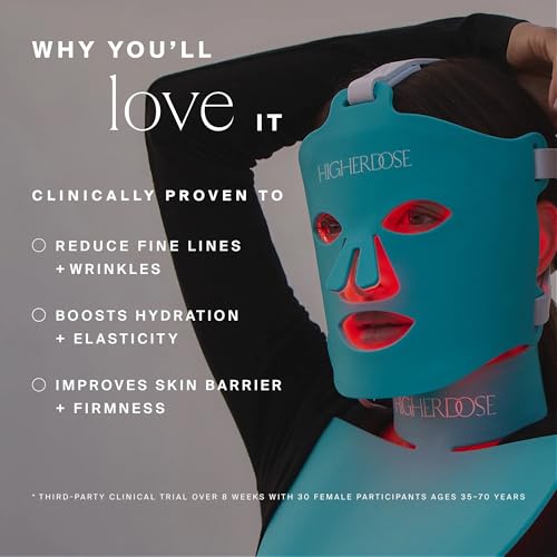 HigherDOSE Red Light Face Mask, view 3