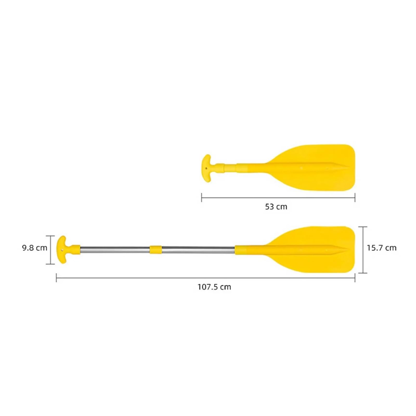 Genérico Remo de Bote Inflable, Accesorio portátil for Deportes acuáticos, for canotaje, Kayak, Pesca en río, Adultos al Aire Libre, Duradero