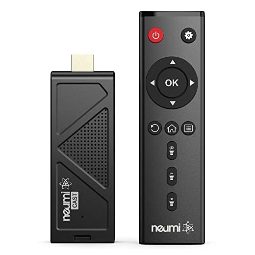 NEUMI Atom Cast 4K UHD Dongle Stick Digital Media Player, Wi-Fi Screen Mirroring Video/Photo/Music Casting and DLNA/UPnP Streaming, Reads USB Drives and Micro SD Cards, HEVC/H.265 4K/30fps, HDMI