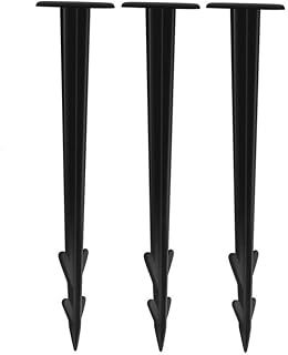 OFKPO 100 PCS Garden Stakes, Ground Cover Fixing Anchor Pegs, Garden Anchor Pegs Long Weed Control Mulch Membrane Tent Securing Pegs for Fabric Lawn Edging, Tents