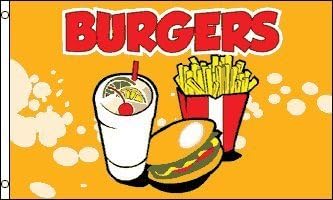 3x5 Foot Burgers Flag