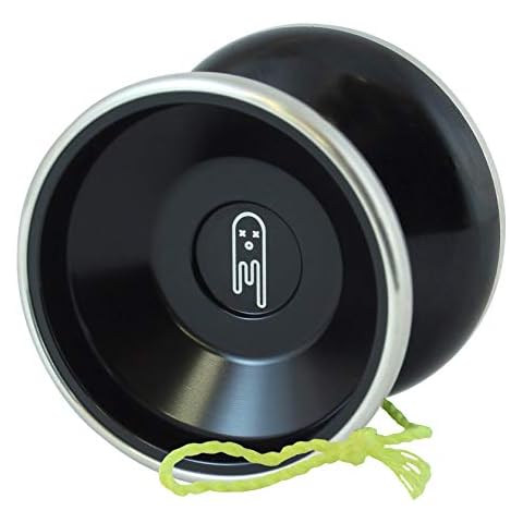 Black Yoyo King Ghost Bi Metal Aluminum and Steel Professional Trick Yoyo with Ball Bearing Axle and Extra String Cover