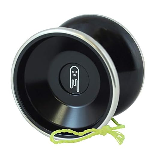 Yoyo King Black Ghost Bi Metal Aluminum and Steel Professional Trick Yoyo with Ball Bearing Axle and Extra String