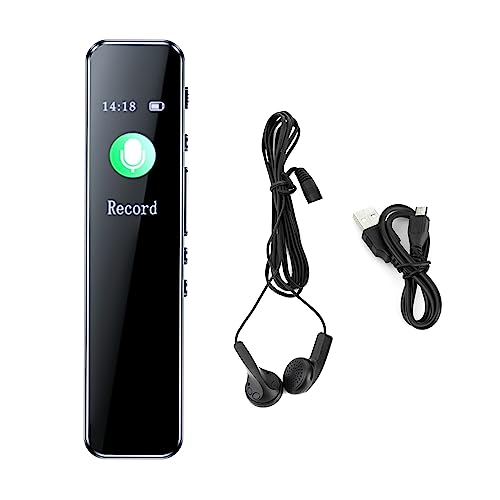 Registratore vocale Con riduzione del rumore Con riproduzione Trasmissione USB 2.0 portatile di tipo C 1536 KBPS Registrazione HD Lettore MP3 o Registratore digitale ad attivazione vocale per