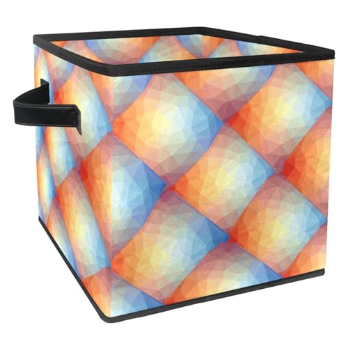 Boîte de rangement pliable à motif géométrique pour placard de chambre