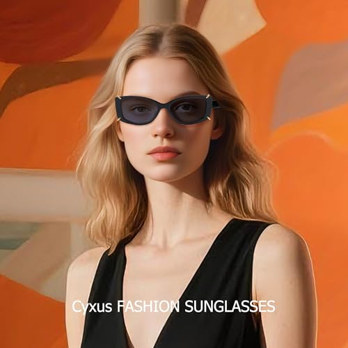 Cyxus Trendy Sunglasses for Women, UV Protection Sunglasses Womens Fashion Anti-Glare Glasses Lightweight Frame 13112