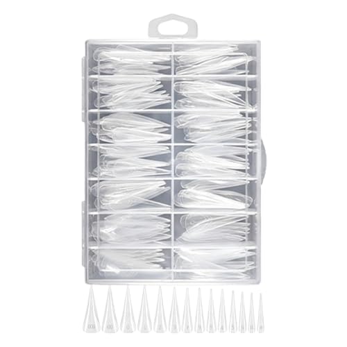 140 Extensiones De Uñas Con Garra De Águila – 15,5 X 11,8 X 2,73 Cm, Formas De Uñas De Transparente, Extensiones De Gel Rápidas, No Requieren Forma, Kit De Arte Fácil De Hacer Tú Mismo