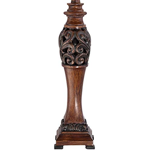 Set de 2 lámparas de mesa tradicionales rojas y bronce 30" miniatura 3