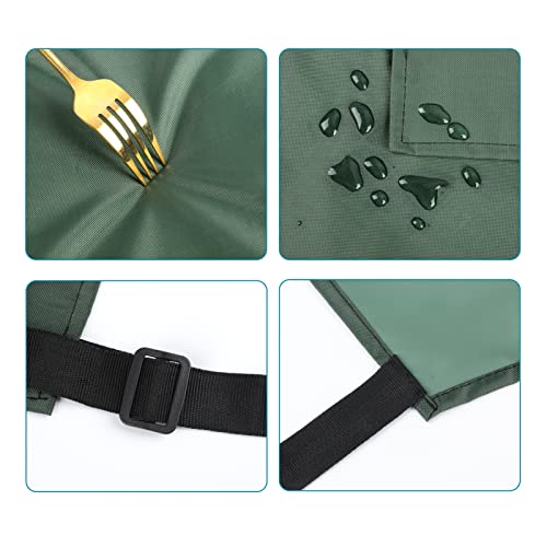 image for Gotega 2 Pack Waterproof Rubber Vinyl Apron 40 Inch Light Duty Model C