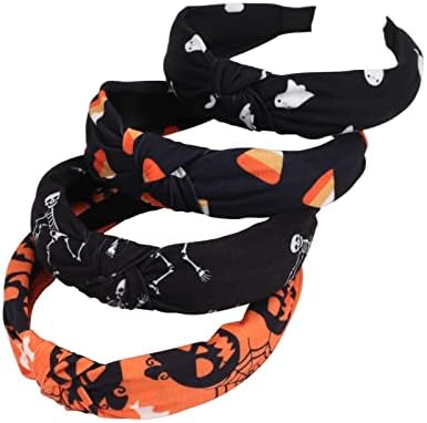 4 PCS Halloween Headbands for Girls Ladies Pumpkin Skeleton Cranium Ghost Cosplay Spider Hairbands 4 41cKPOPL bL. AC