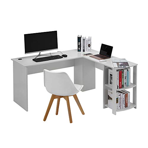 YANG Escritorio esquinero, Forma de L, para Oficina, hogar, Escritorio, Mesa de...