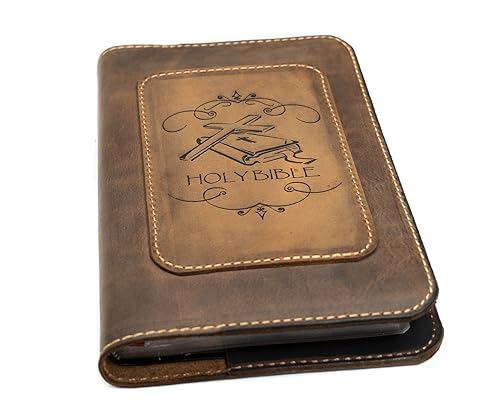 NIV Genuine Leather Large Print Bible. Option to Laser Engraved