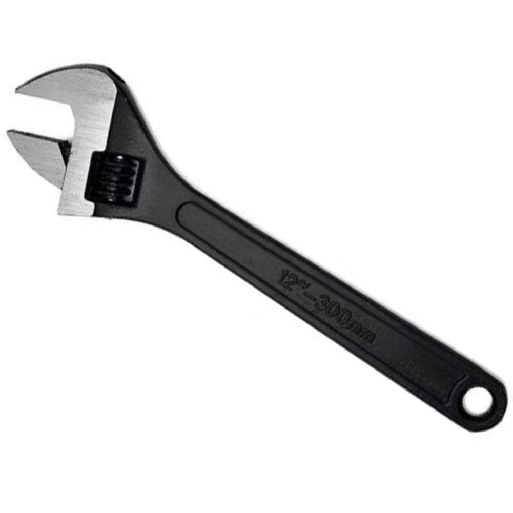Llave Inglesa Ajustable Grande de 12 Pulgadas, Herramienta Manual de reparación con Apertura de mandíbula, Herramientas manuales de reparación portátiles, Llaves inglesas