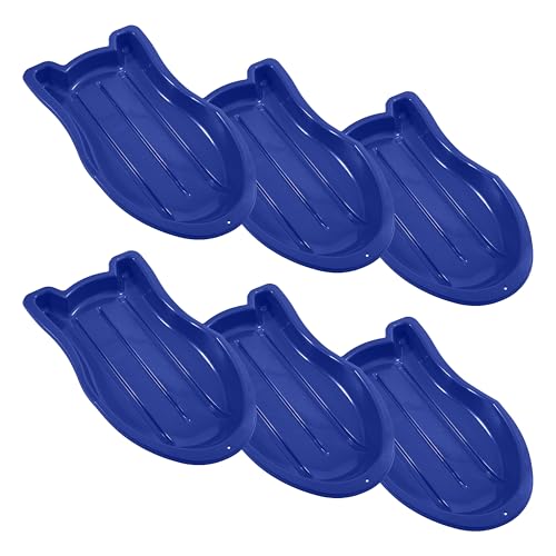 Luge à neige pour enfants et adultes plastique robuste bleu Superio 94 cm x6