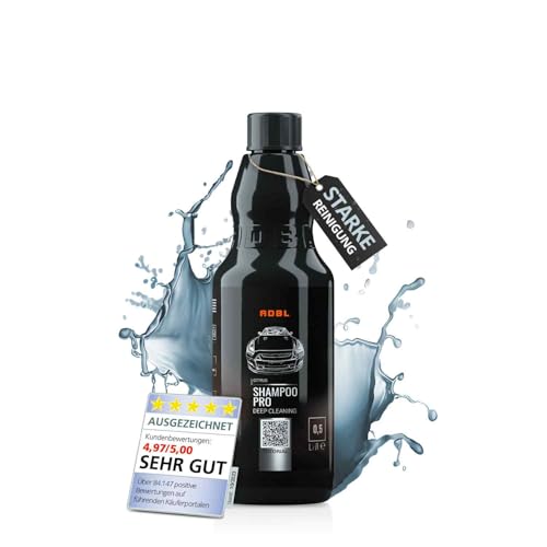 ADBL Shampoo Pro (500ml) – pH-neutrales Shampoo Konzentrat für Auto & Motorrad – Kraftvolle Reinigung – Vorreinigung für Versiegelungen – Autowäsche, waschen, Autoshampoo, Handwäsche, Autoreiniger