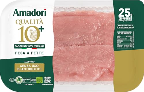 Amadori Fesa di tacchino a fette - Qualità 10+ 400 g