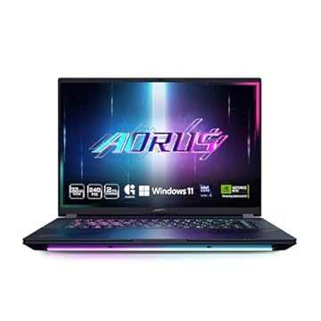 GIGABYTE Laptop para jogos AORUS Master 16 - OLED 240Hz 2560x1600 - NVIDIA GeForce RTX 5090 - Intel Core Ultra 9 275HX - SSD de 2TB com RAM DDR5 de 32 GB - Windows 11 Home AD (AORUS Master 16
