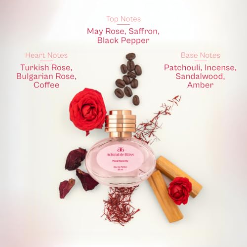 Image of Floral Serenity Eau De Parfum 50ML | Luxury Fragrance With Rich Floral Notes For Women | Long-Lasting | Luxury Gift For Her | Perfect for Brunch, Coffee, & Evening Dates