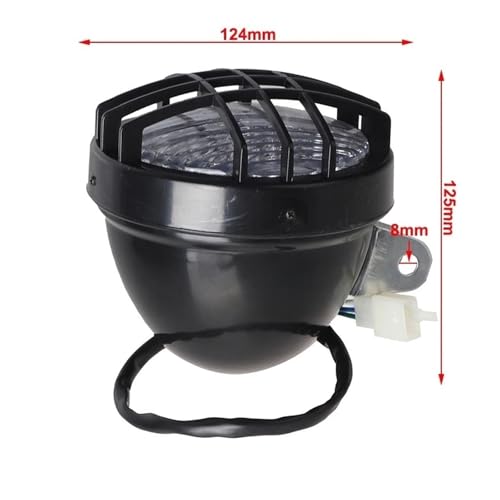 Phare de moto 12V puissant avec assemblage LED couleur et durable - 6