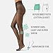 CALZITALY 7 Den Sheer Summer Tights | Invisible Tights | Pantyhose with Cooling Effect | Skin | S, M, L, XL| Italian Hosiery | (S, Black)
