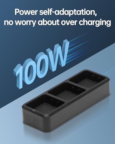 LKTOP 100W Mavic 3 Series Battery Charging Hub Kit for DJI Mavic 3/Mavic 3 Pro/Mavic 3 Classic/Mavic 3 Pro Cine/Mavic 3 Cine/Mavic 3 Thermal/Mavic 3 Enterprise Drone, with 100W USB-C Power Adapter