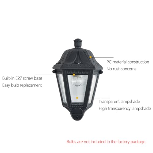 Aplique de pared E27 exterior impermeable IP65 blanco de diseño industrial 4