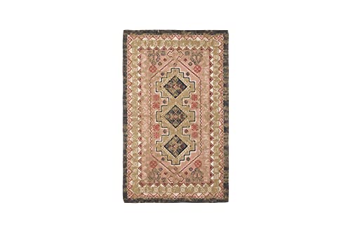 French Connection – Stonewash Rug | Cherokee Strawberry Style | Modern Boho Home Décor | Rectangle Accent Area Rug | 100% Cotton | Measures 3' X 5' | Blush #TOP12
