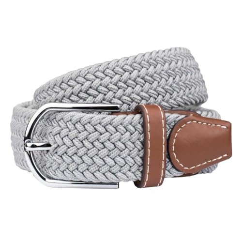 Image of The Tie Hub Unisex Stretchable Woven Fabric Belt | Adjustable, Hole-Free Design | Fits Up to 40 Inches Waist