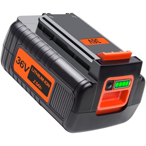 2.5Ah Remplacement pour Black Decker 36V Batterie Compatible avec LBXR36 LBX2040 LBXR2036 LBX1540 LBX2540 LST136 LHT2436B LSW36 LCC340C LCS1240B BL20362-XJ BL2536-XJ