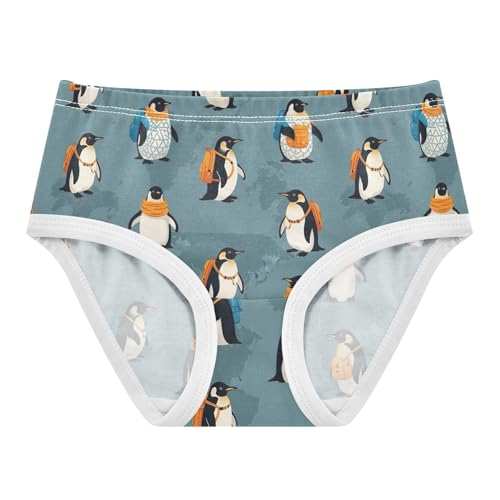 Joisal Cotton Girls Underwear Toddlers Adorable Cartoon Penguins Cute Panties Girl Fancy Undies Kids Briefs 2t