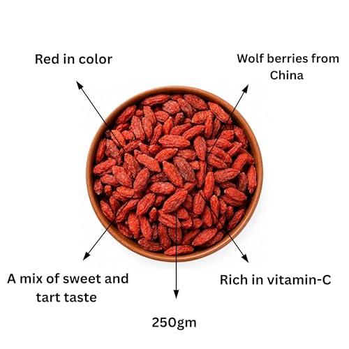 Image of Cosmic Blessing Goji Berries 100 g A-grade (Antioxidant-Rich Superfood | Naturally Sweet & Chewy | Great for Snacking, Smoothies & Baking) Premium Organic Gojiberry