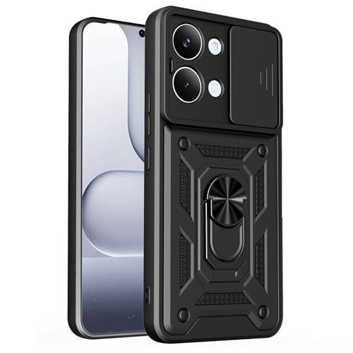 Kainevy �g�ѓd�b�P�[�X Xiaomi Poco X8 Pro Max�p ���ϋv ��� ���^�������O�X�^���h&�J�����J�o�[�t���AXiaomi Poco X8 Pro Max�P�[�X�p�X�����n�[�h �~���^���[�O���[�h �ϏՌ��ی�A�����Y�{�[�C�Y(�u���b�N