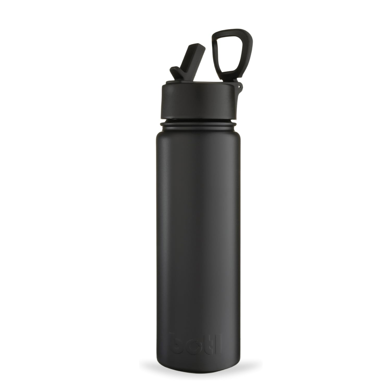 BOTL – Epic Stainless Steel Water Bottle, Leakproof Straw Lid, Insulated Bottle for Hot & Cold Drinks, 21oz 700ml sports cap with internal straw - Vamp Black