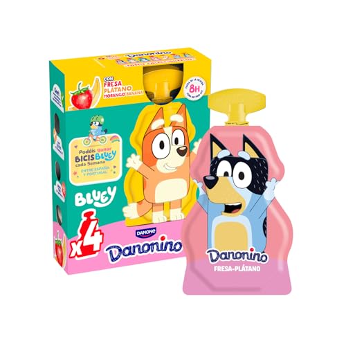 Danonino Pouch Fresa Plátano 4x70 g