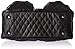 Petote Metro Quilted Luxe Pet Carrier, Petite, Black