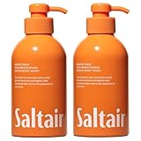 Saltair Body Wash, Exotic Pulp 2-Pack. Moisturizing Body Cleanser with Monoi Oil and Cupuacu Butter. Luxury Shower Gel for Women. Vegan, Cruelty-Free, Paraben-Free. 2x 17oz Pump Bottles.