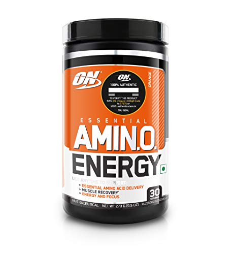 Optimum Nutrition (ON) Essential Amino Energy – Energy Powder with BCAA, Amino Acids, Green Tea & Green Coffee Extract – 30 Servings (Orange Cooler) Optimum Nutrition (ON) Essential Amino Energy – Energy Powder with BCAA, Amino Acids, Green Tea & Green Coffee Extract – 30 Servings (Orange Cooler)